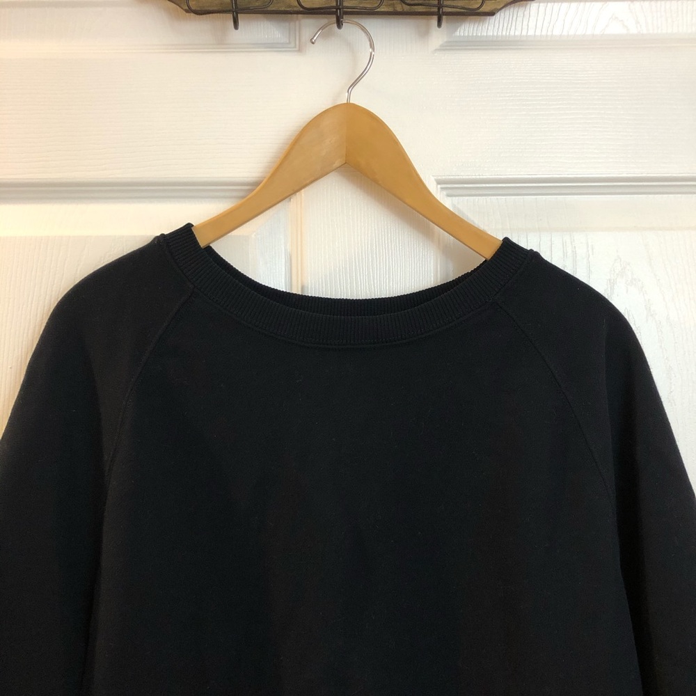 Vince | Navy Blue Cotton 3/4 Sleeve Sweatshirt - Picture 6 of 8